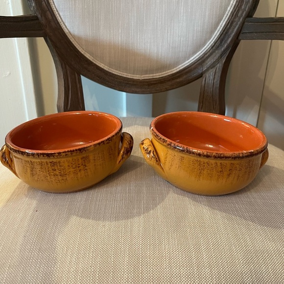 DeSilva Terracotta pottery soup bowls set of 4 made in Italy - Picture 2 of 14